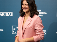 Aurora Giovinazzo attends the ''Eterno Visionario'' photocall during the 19th Rome Film Festival at Auditorium Parco Della Musica in Rome, I...