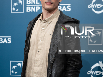 Michelangelo Placido attends the ''Eterno Visionario'' photocall during the 19th Rome Film Festival at Auditorium Parco Della Musica in Rome...