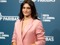 Aurora Giovinazzo attends the ''Eterno Visionario'' photocall during the 19th Rome Film Festival at Auditorium Parco Della Musica in Rome, I...