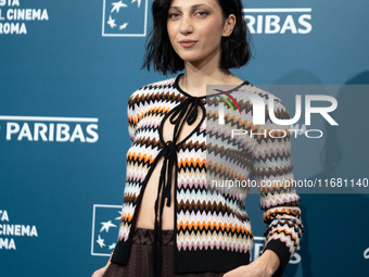 Anna Gargano attends the ''Eterno Visionario'' photocall during the 19th Rome Film Festival at Auditorium Parco Della Musica in Rome, Italy,...