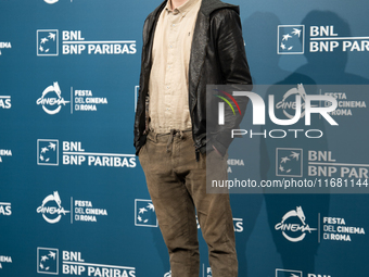 Michelangelo Placido attends the ''Eterno Visionario'' photocall during the 19th Rome Film Festival at Auditorium Parco Della Musica in Rome...