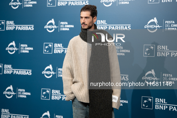 Giancarlo Commare attends the ''Eterno Visionario'' photocall during the 19th Rome Film Festival at Auditorium Parco Della Musica in Rome, I...