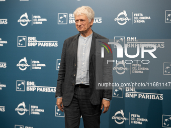 Fabrizio Bentivoglio attends the ''Eterno Visionario'' photocall during the 19th Rome Film Festival at Auditorium Parco Della Musica in Rome...