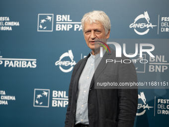 Fabrizio Bentivoglio attends the ''Eterno Visionario'' photocall during the 19th Rome Film Festival at Auditorium Parco Della Musica in Rome...