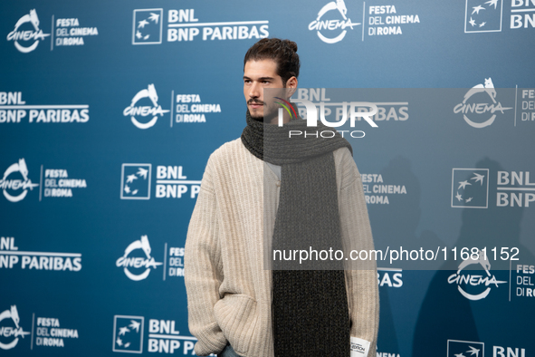 Giancarlo Commare attends the ''Eterno Visionario'' photocall during the 19th Rome Film Festival at Auditorium Parco Della Musica in Rome, I...