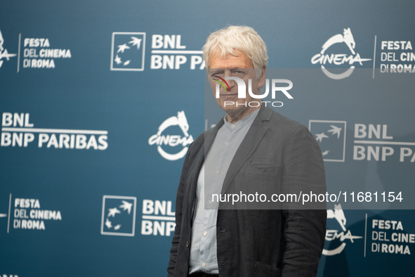 Fabrizio Bentivoglio attends the ''Eterno Visionario'' photocall during the 19th Rome Film Festival at Auditorium Parco Della Musica in Rome...