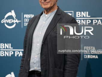 Fabrizio Bentivoglio attends the ''Eterno Visionario'' photocall during the 19th Rome Film Festival at Auditorium Parco Della Musica in Rome...