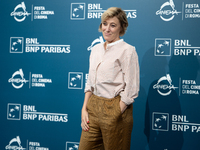 Valeria Bruni Tedeschi attends the ''Eterno Visionario'' photocall during the 19th Rome Film Festival at Auditorium Parco Della Musica in Ro...