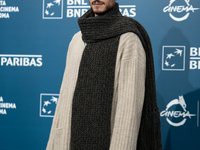 Giancarlo Commare attends the ''Eterno Visionario'' photocall during the 19th Rome Film Festival at Auditorium Parco Della Musica in Rome, I...