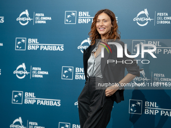 Gabriella Pession attends the ''The Count Of Monte Cristo'' photocall during the 19th Rome Film Festival at Auditorium Parco Della Musica in...