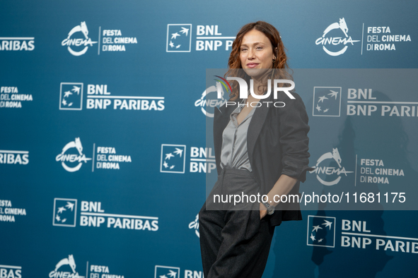 Gabriella Pession attends the ''The Count Of Monte Cristo'' photocall during the 19th Rome Film Festival at Auditorium Parco Della Musica in...