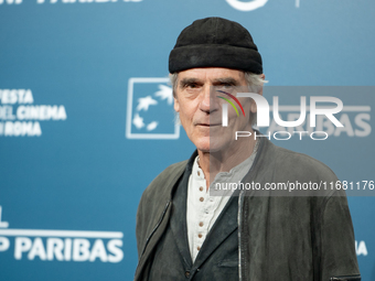 Jeremy Irons attends the ''The Count Of Monte Cristo'' photocall during the 19th Rome Film Festival at Auditorium Parco Della Musica in Rome...