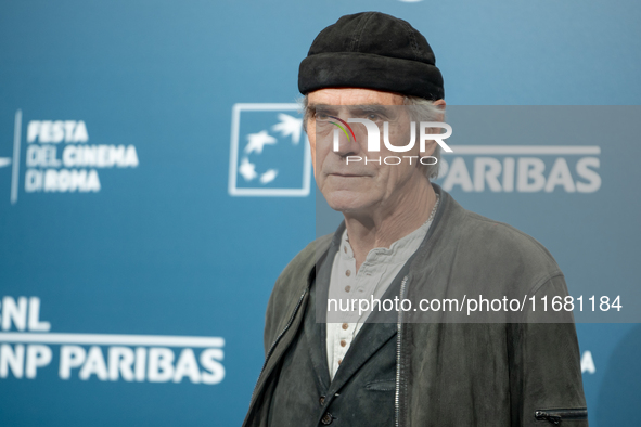 Jeremy Irons attends the ''The Count Of Monte Cristo'' photocall during the 19th Rome Film Festival at Auditorium Parco Della Musica in Rome...