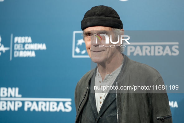 Jeremy Irons attends the ''The Count Of Monte Cristo'' photocall during the 19th Rome Film Festival at Auditorium Parco Della Musica in Rome...