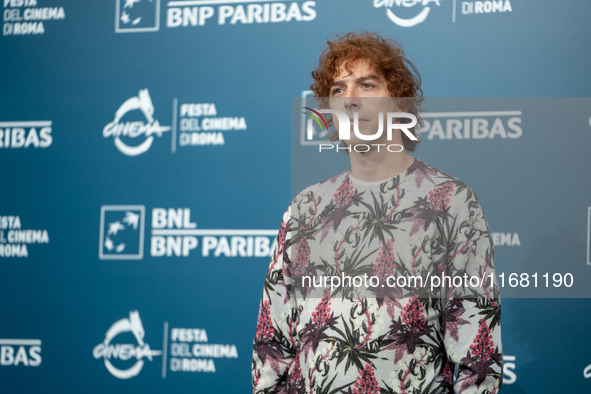 Michele Riondino attends the ''The Count Of Monte Cristo'' photocall during the 19th Rome Film Festival at Auditorium Parco Della Musica in...