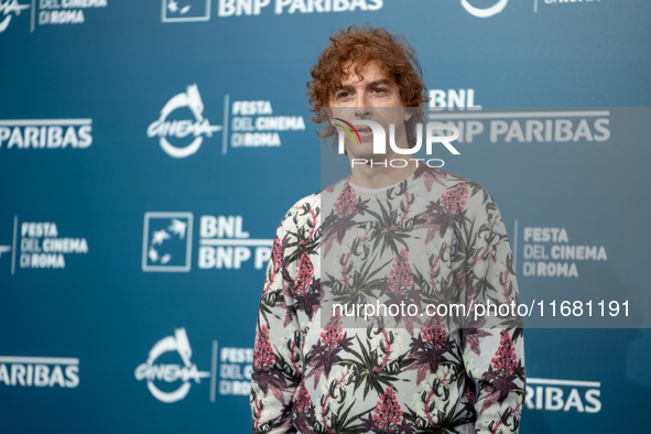 Michele Riondino attends the ''The Count Of Monte Cristo'' photocall during the 19th Rome Film Festival at Auditorium Parco Della Musica in...