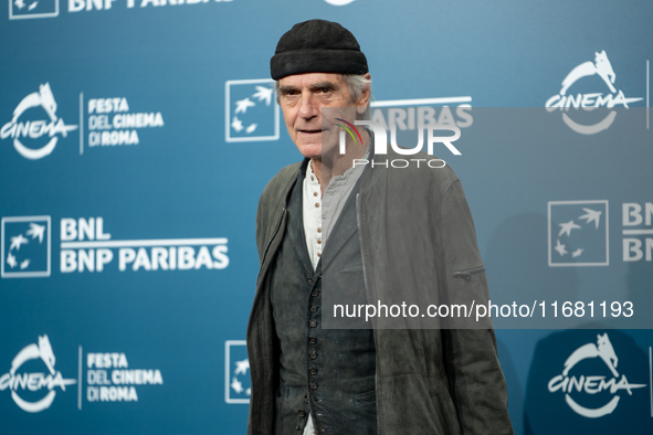 Jeremy Irons attends the ''The Count Of Monte Cristo'' photocall during the 19th Rome Film Festival at Auditorium Parco Della Musica in Rome...