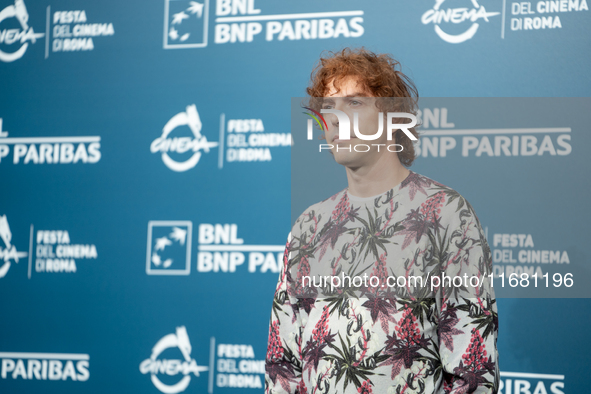 Michele Riondino attends the ''The Count Of Monte Cristo'' photocall during the 19th Rome Film Festival at Auditorium Parco Della Musica in...