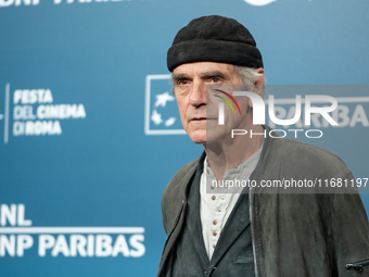 Jeremy Irons attends the ''The Count Of Monte Cristo'' photocall during the 19th Rome Film Festival at Auditorium Parco Della Musica in Rome...