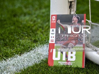 The match day program precedes the Sky Bet Championship match between Middlesbrough and Bristol City at the Riverside Stadium in Middlesbrou...