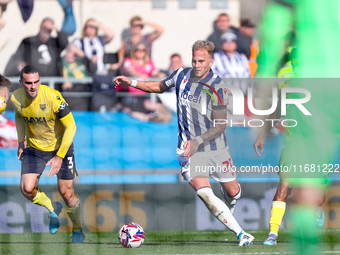 Uros Racic of WBA is in attacking action during the Sky Bet Championship match between Oxford United and West Bromwich Albion at the Kassam...