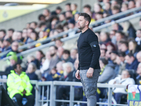 Oxford manager Des Buckingham is present during the Sky Bet Championship match between Oxford United and West Bromwich Albion at the Kassam...