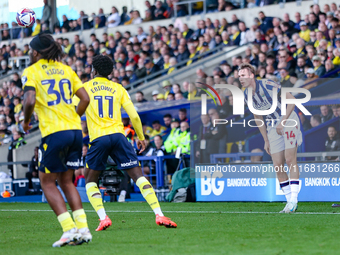 Number 14, Torbjorn Heggem of WBA takes a throw-in during the Sky Bet Championship match between Oxford United and West Bromwich Albion at t...