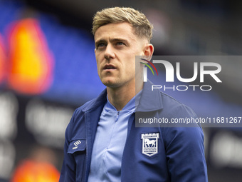 Sammie Szmodics of Ipswich Town is seen before the Premier League match between Ipswich Town and Everton at Portman Road in Ipswich, on Octo...