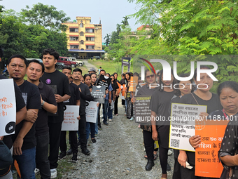 More than 200 citizens participate in 'Walk for Freedom' to raise awareness about human trafficking in Siliguri, on October 19, 2024. This w...