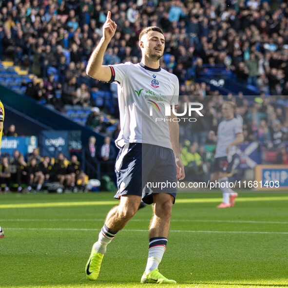 During the Sky Bet League 1 match between Bolton Wanderers and Burton Albion at the Toughsheet Stadium in Bolton, England, on October 19, 20...