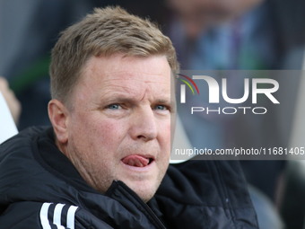 Newcastle United Manager Eddie Howe is present during the Premier League match between Newcastle United and Brighton and Hove Albion at St....