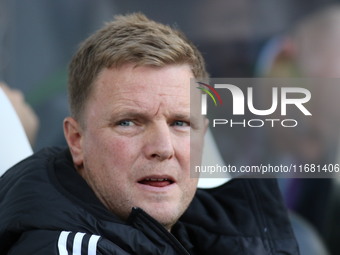 Newcastle United Manager Eddie Howe is present during the Premier League match between Newcastle United and Brighton and Hove Albion at St....