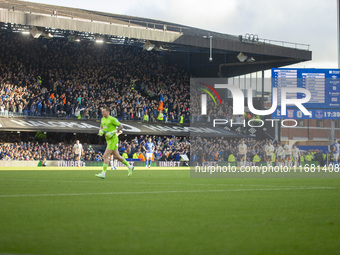 A general view of Ipswich Town stadium after Everton goes 1-0 up during the Premier League match between Ipswich Town and Everton at Portman...