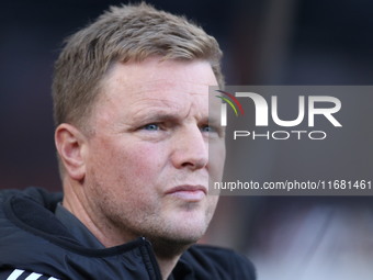 Newcastle United Manager Eddie Howe is present during the Premier League match between Newcastle United and Brighton and Hove Albion at St....