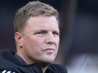 Newcastle United Manager Eddie Howe is present during the Premier League match between Newcastle United and Brighton and Hove Albion at St....