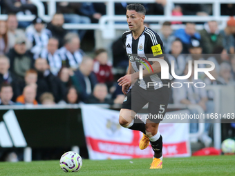 Fabian Schar of Newcastle United plays during the Premier League match between Newcastle United and Brighton and Hove Albion at St. James's...