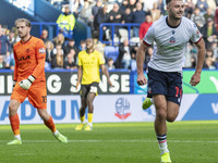 Aaron Collins #19 of Bolton Wanderers F.C. celebrates his goal during the Sky Bet League 1 match between Bolton Wanderers and Burton Albion...