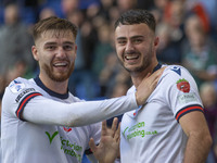 Aaron Collins #19 of Bolton Wanderers F.C. celebrates his goal during the Sky Bet League 1 match between Bolton Wanderers and Burton Albion...