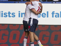 Randell Williams #27 of Bolton Wanderers F.C. celebrates his goal during the Sky Bet League 1 match between Bolton Wanderers and Burton Albi...