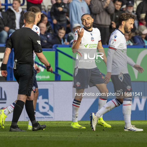 Randell Williams #27 of Bolton Wanderers F.C. celebrates his goal during the Sky Bet League 1 match between Bolton Wanderers and Burton Albi...