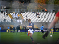 Nico Paz of Calcio Como warms up before the Italian Serie A football match between Calcio Como and Parma Calcio 1913 in Como, Italy, on Octo...