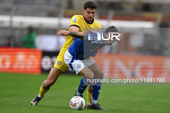 Patrick Cutrone of FC Calcio Como participates in the Italian Serie A football match between Calcio Como and Parma Calcio 1913 in Como, Ital...