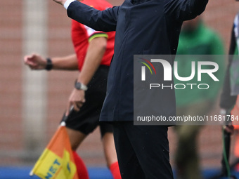 Coach Fabio Pecchia of Parma Calcio 1903 is present during the Italian Serie A football match between Calcio Como and Parma Calcio 1913 in C...