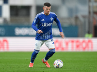 Alberto Moreno of Calcio Como participates in the Italian Serie A football match between Calcio Como and Parma Calcio 1913 in Como, Italy, o...