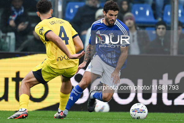 Patrick Cutrone of Calcio Como participates in the Italian Serie A football match between Calcio Como and Parma Calcio 1913 in Como, Italy,...