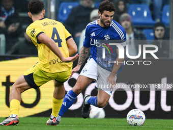 Patrick Cutrone of Calcio Como participates in the Italian Serie A football match between Calcio Como and Parma Calcio 1913 in Como, Italy,...