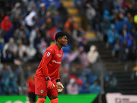 Zion Suzuki of Parma Calcio participates in the Italian Serie A football match between Calcio Como and Parma Calcio 1913 in Como, Italy, on...