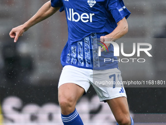 Nico Paz of Calcio Como participates in the Italian Serie A football match between Calcio Como and Parma Calcio 1913 in Como, Italy, on Octo...