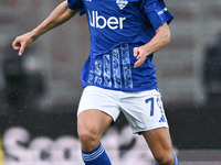 Nico Paz of Calcio Como participates in the Italian Serie A football match between Calcio Como and Parma Calcio 1913 in Como, Italy, on Octo...