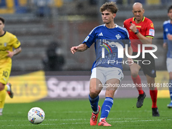 Nico Paz of Calcio Como participates in the Italian Serie A football match between Calcio Como and Parma Calcio 1913 in Como, Italy, on Octo...